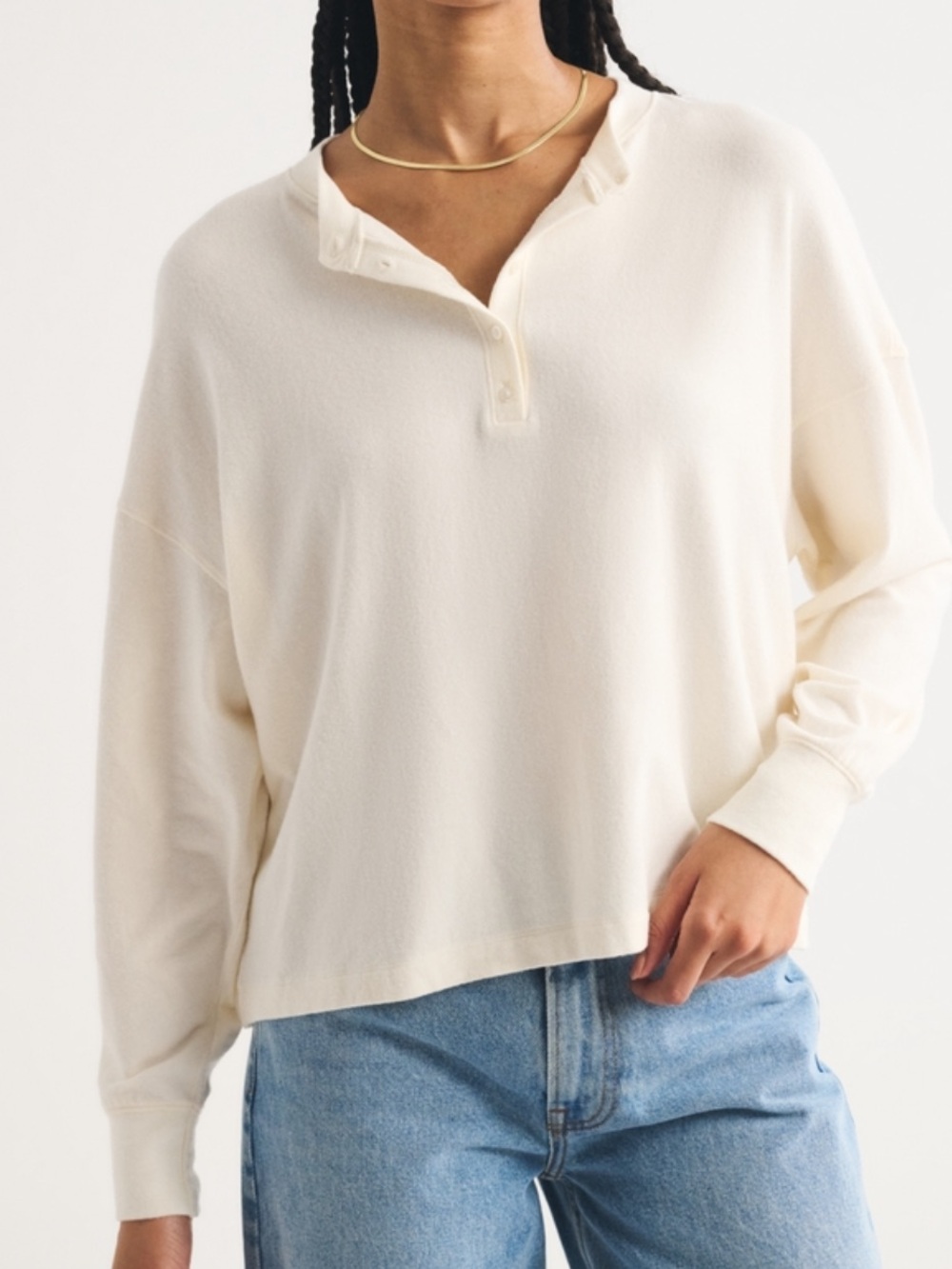 Abercrombie & Fitch - Cloud Soft Lounge Collection Henley - Picture 2 of 9